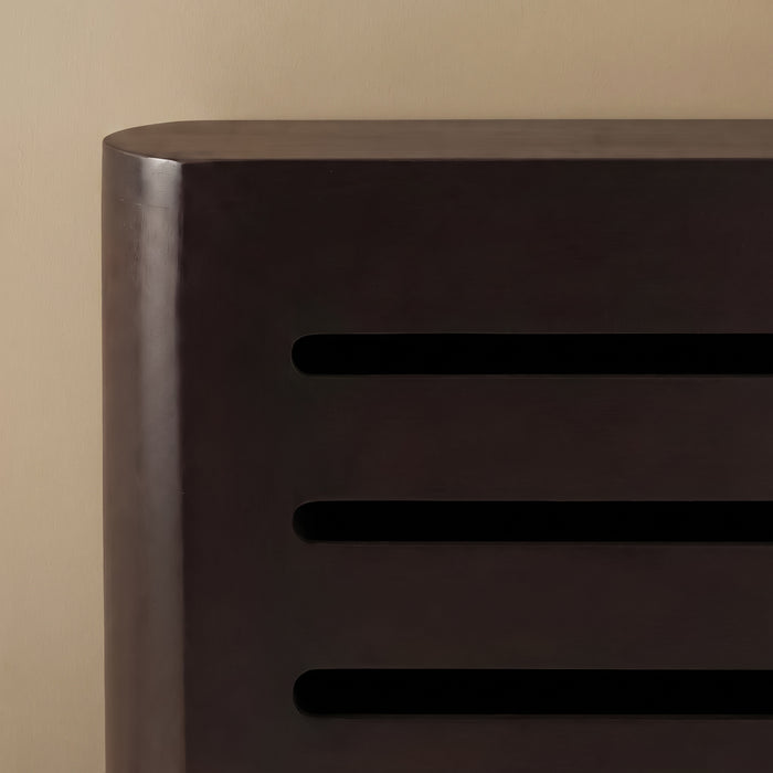 Asha Large Radiator Cover - Coffee Brown - Laura James