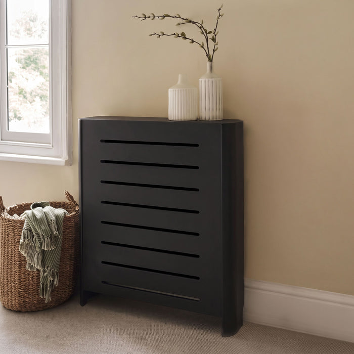 Asha Small Radiator Cover - Jet Black - Laura James