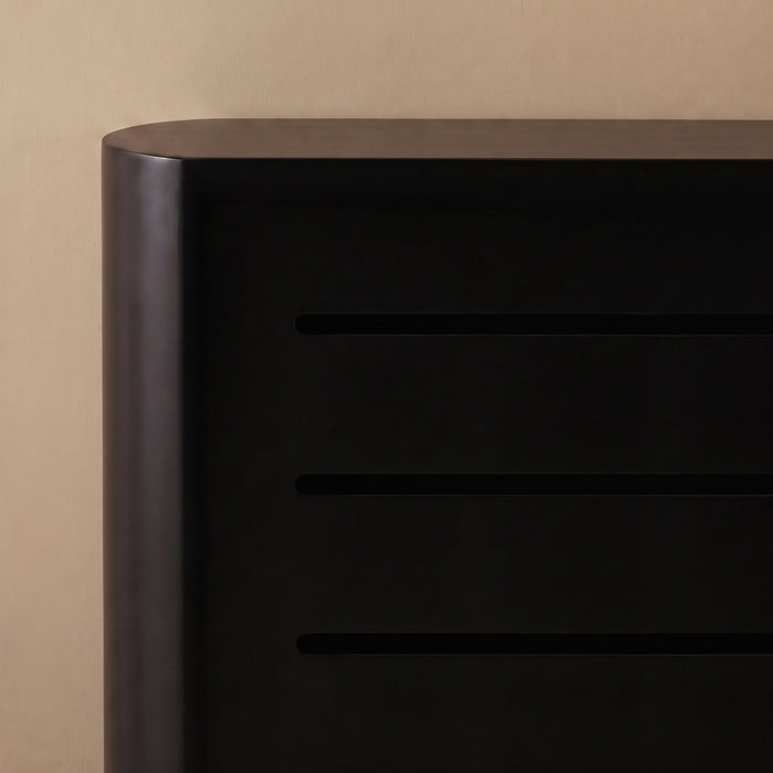 Asha Medium Radiator Cover - Jet Black - Laura James