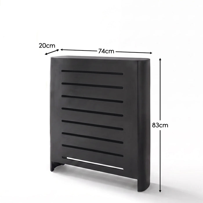 Asha Small Radiator Cover - Jet Black - Laura James