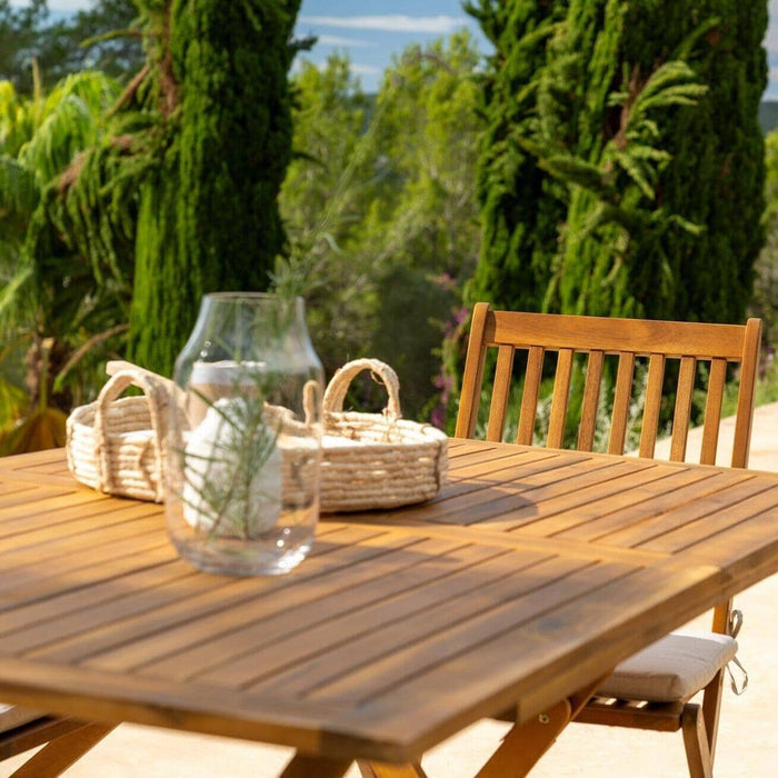 Ashby 6 Seater Wooden Rectangular Folding Dining Table - 150cm