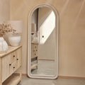 Ashridge 170x70cm Arch Long Wall Mirror - Oatmeal - Laura James