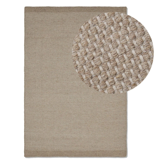 Atcham Sand Wool & Cotton Rug - 120 x 170cm - Laura James