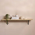 Atlas 125cm Mango Wood Wall Shelf - Whitewash - Laura James