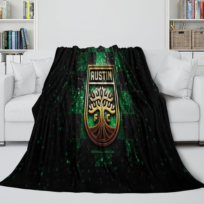 Austin FC Blanket Flannel Fleece Throw Room Decoration