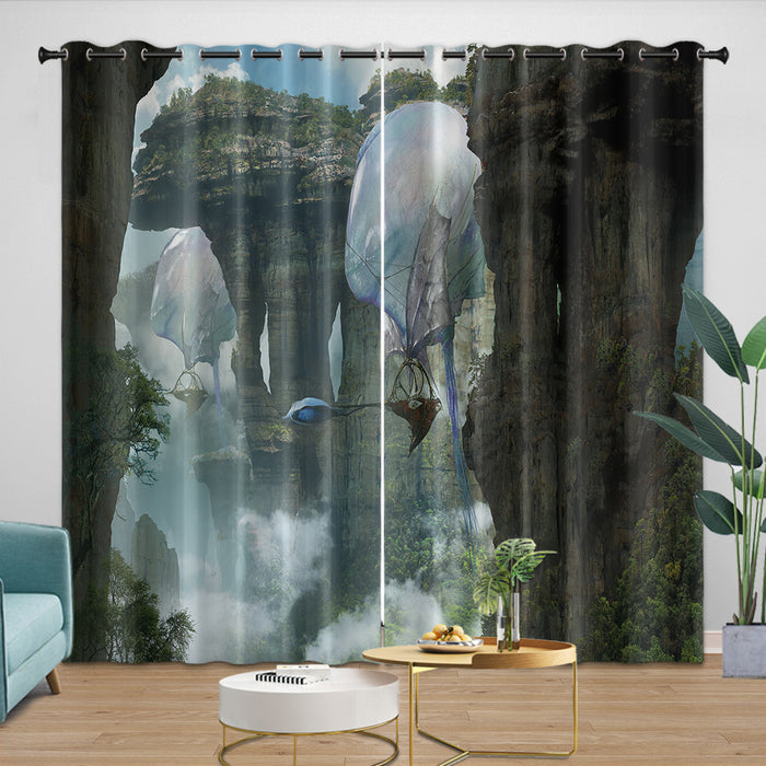Avatar Fire and Ash Curtains Blackout Window Drapes Room Decoration