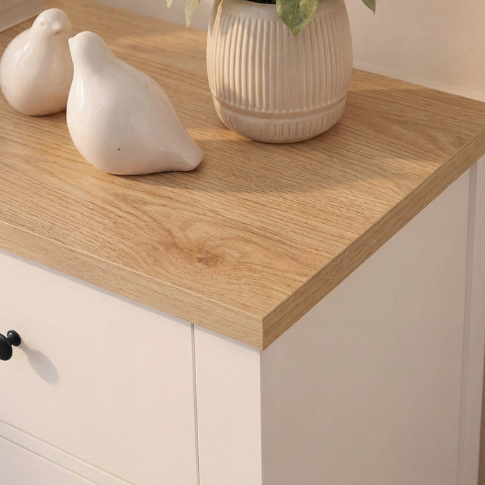 Bampton 2 Door Sideboard - Alabaster White - Laura James