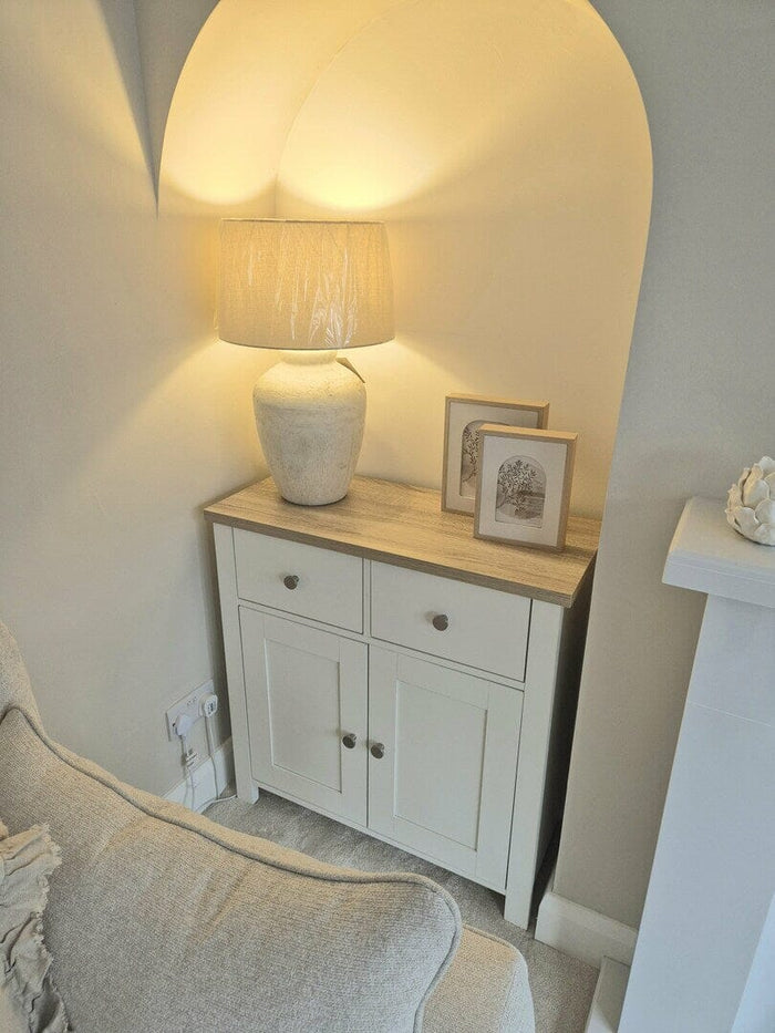 Bampton 2 Door Sideboard - Alabaster White - New