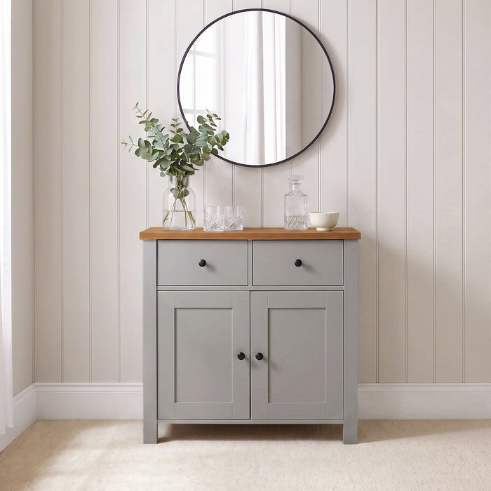 Bampton 2 Door Sideboard - Stone Grey - Laura James