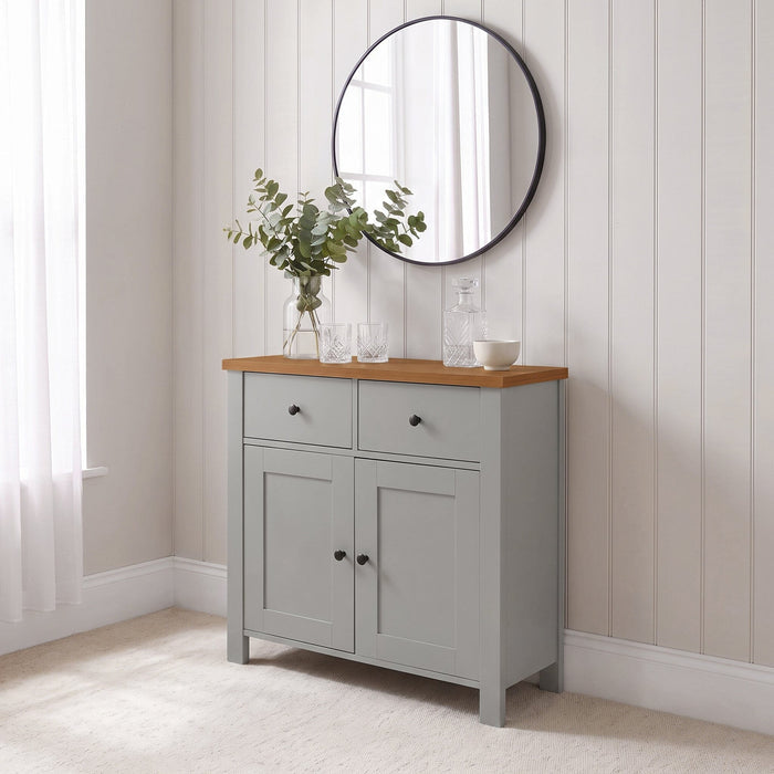 Bampton 2 Door Sideboard - Stone Grey - Laura James