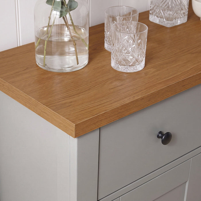 Bampton 2 Door Sideboard - Stone Grey - Laura James