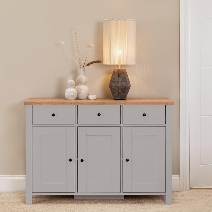 Bampton 3 Door Sideboard - Grey