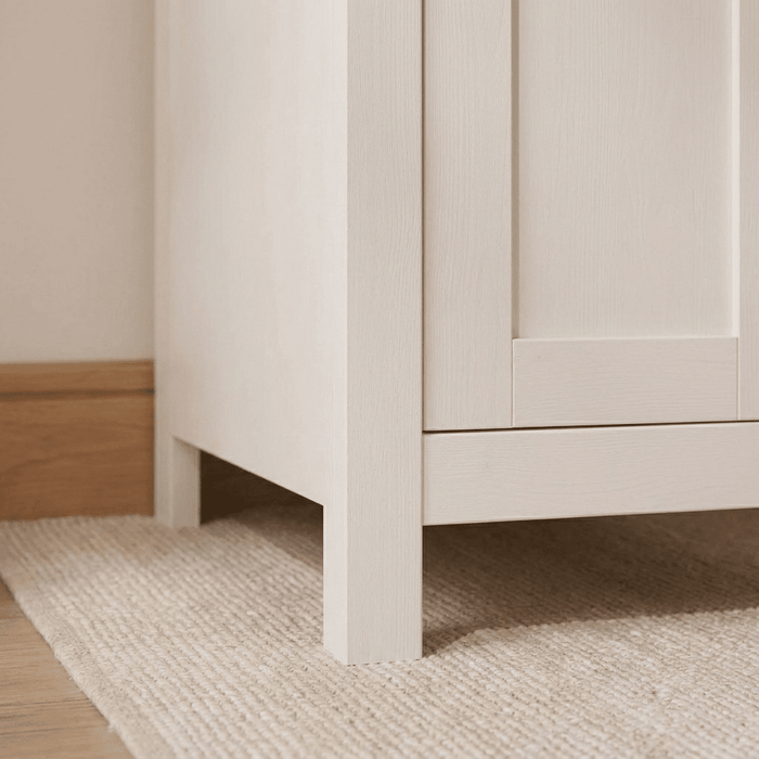 Bampton 3 Drawer Desk - Alabaster White - Laura James