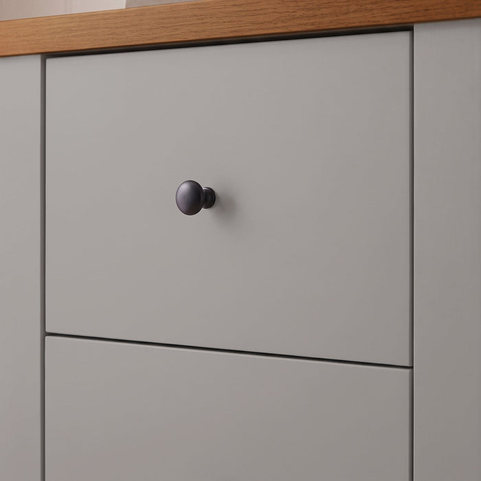 Bampton 5 Drawer Tallboy - Stone Grey - Laura James