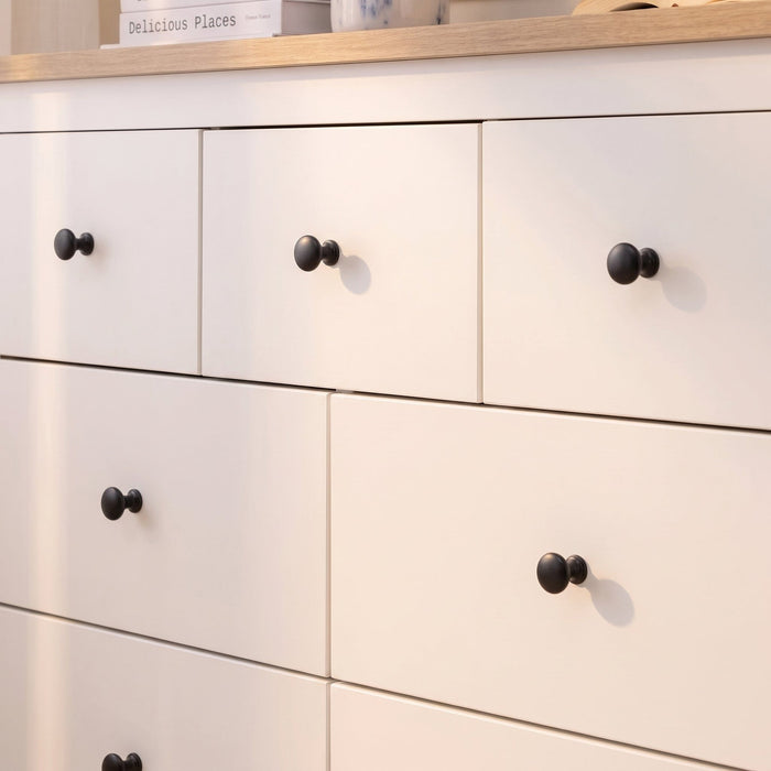 Bampton 7 Drawer Chest of Drawers  - Alabaster White - Laura James
