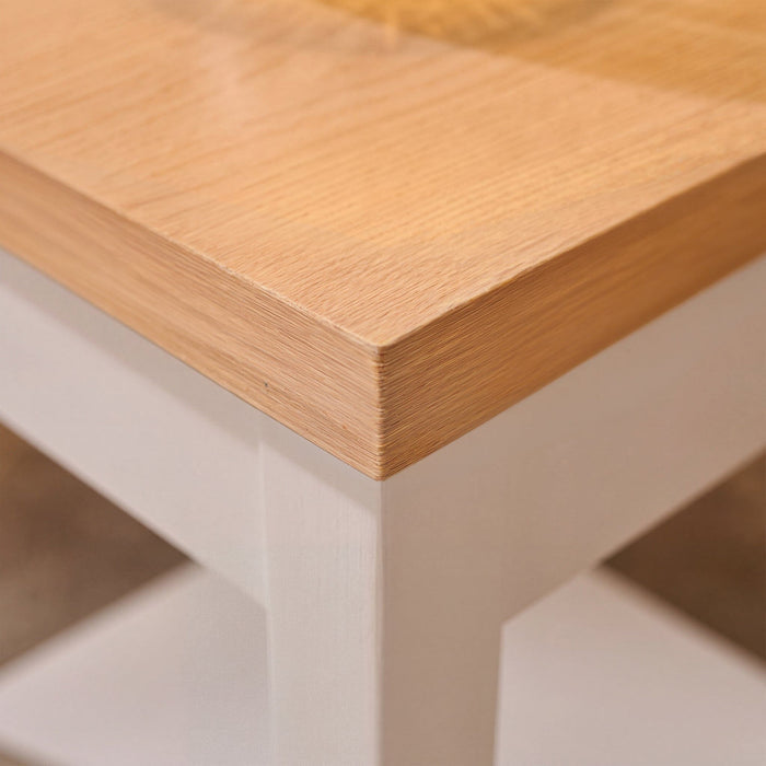 Bampton Alabaster White Side Table - Laura James