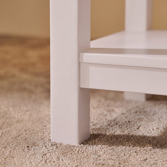Bampton Alabaster White Side Table - Laura James