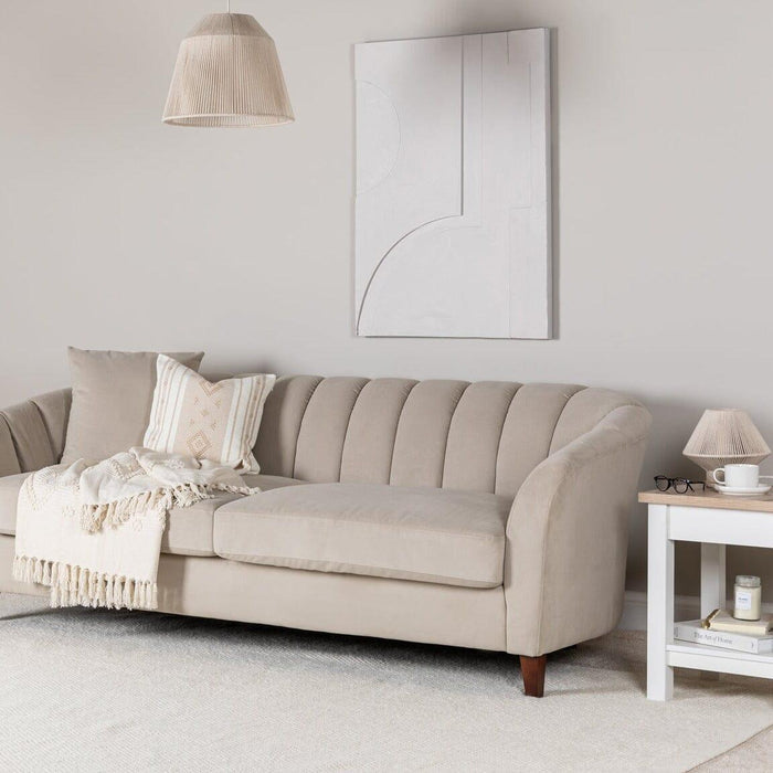 Bampton Side Table - Alabaster White - Laura James