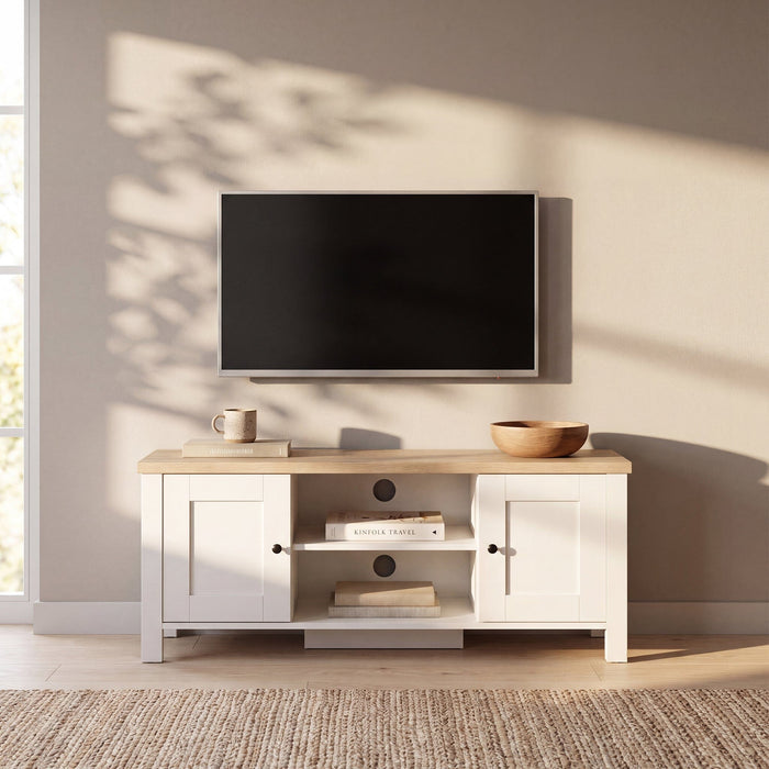 Bampton Alabaster White TV Unit - New