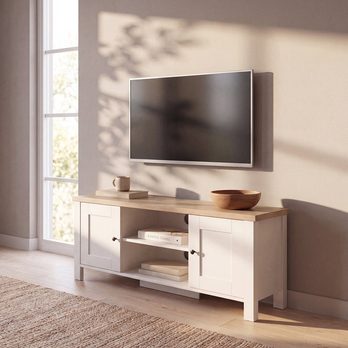 Bampton Alabaster White TV Unit - New