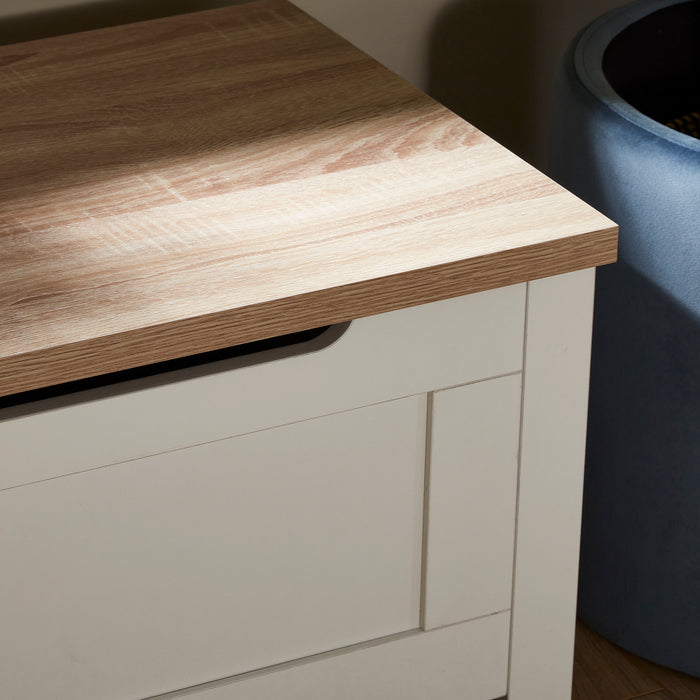 Bampton Blanket Box - White