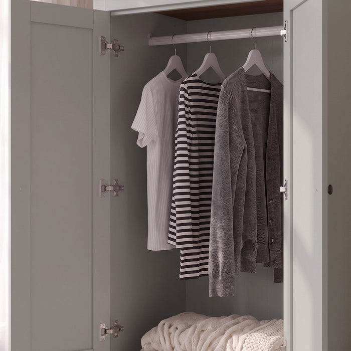 Bampton Double Wardrobe - Stone Grey - New