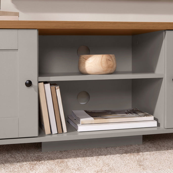 Bampton Stone Grey TV Unit - Laura James