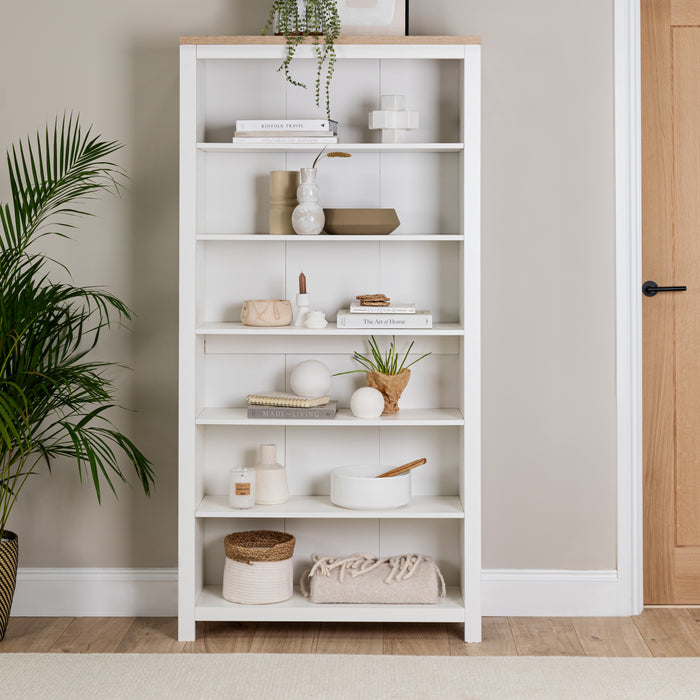 Bampton White Tall Bookcase