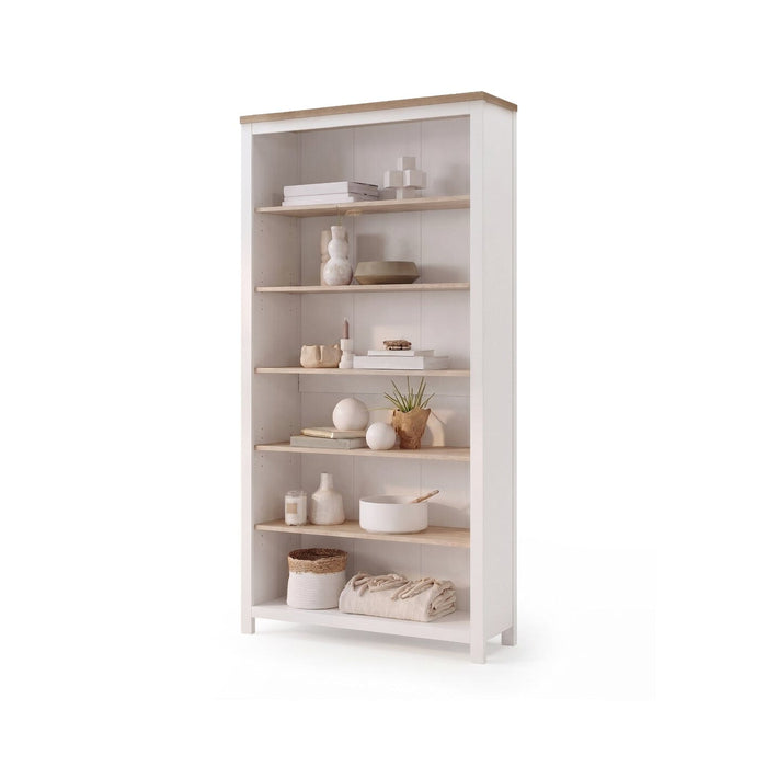 Bampton White Tall  Bookcase - Laura James
