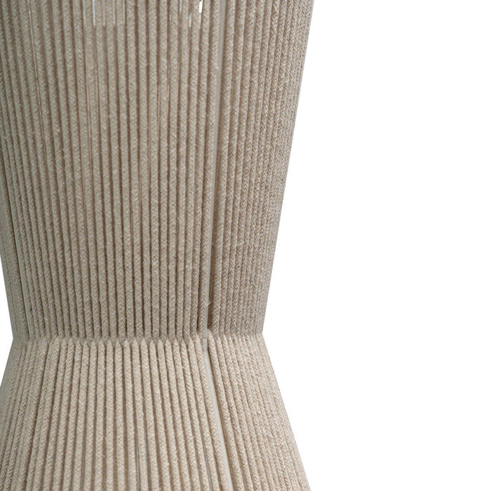 Bari White Cotton String Tapered Pendant - Laura James