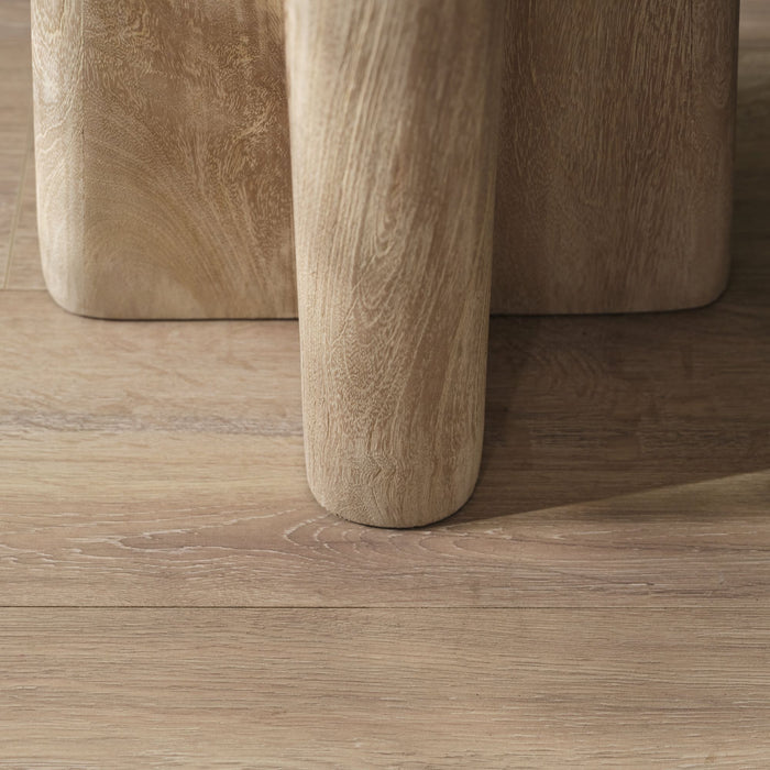 Bastian 50cm Square Side Table - Limewash - Laura James