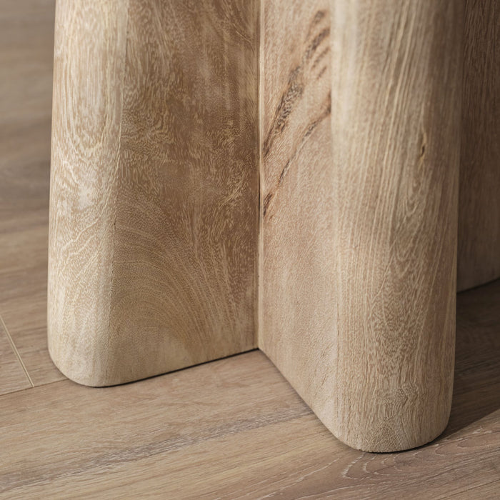 Bastian 50cm Square Side Table - Limewash - Laura James