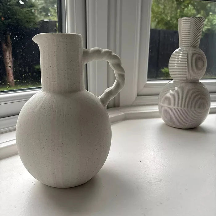 Bayswater 20cm Ceramic Jug - Beige - Laura James