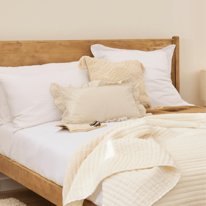 Belleville 35 x 55cm Acrylic Cushion Cover - Sand Stripe