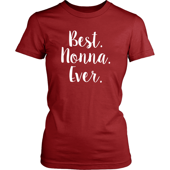 Best Nonna Ever Shirt in RED - Large Size - SALE