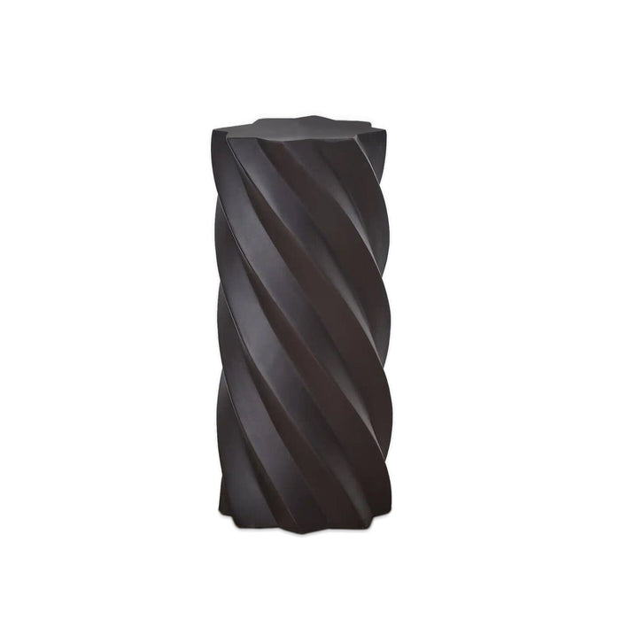 Bianca 25cm Side Table - Lava Black - Laura James