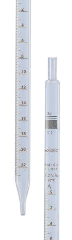 Borosil® Pipettes, Serological, Class B, 0.2mL x 0.01mL, CS/20 | img_1 | Foxx Life Sciences Global | shopfls.com