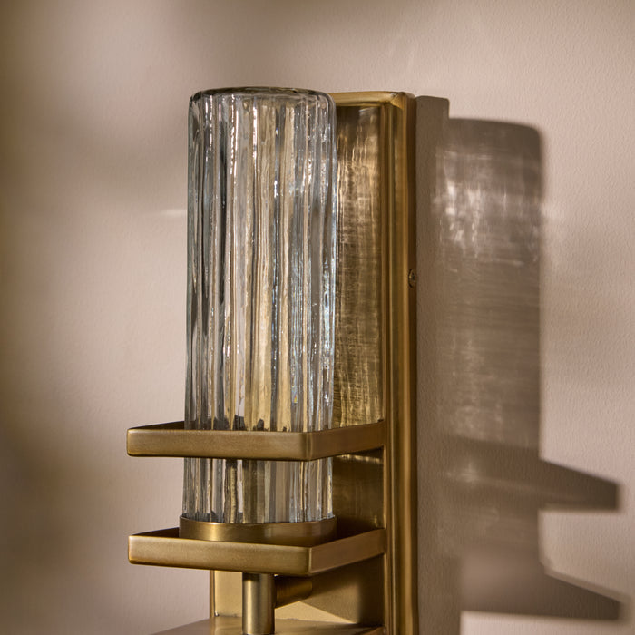 Boscastle 40cm IP44 Wall Light - Heirloom Brass - Laura James
