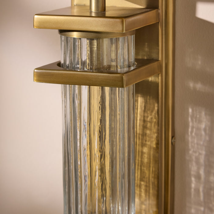 Boscastle 40cm IP44 Wall Light - Heirloom Brass - Laura James