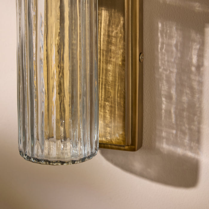 Boscastle 40cm IP44 Wall Light - Heirloom Brass - Laura James