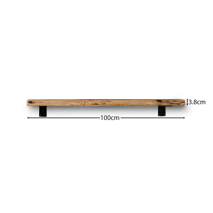 Bosco Natural Acacia Wall Shelf - 100cm - Laura James