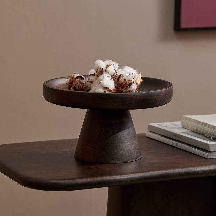 Boswell 28cm Tray - Coffee Brown Mango Wood - Laura James