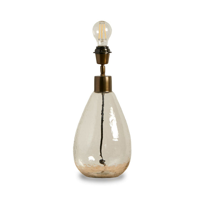 Breamore 30cm Clear Glass Lamp Base - Laura James