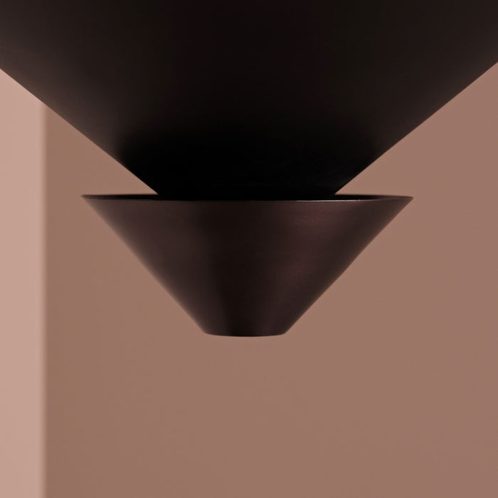 Brockhill 40cm Metal Pendant Light - Midnight Bronze - Laura James