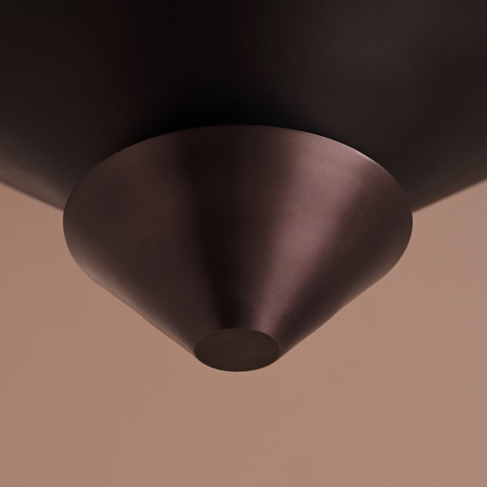 Brockhill 40cm Metal Pendant Light - Midnight Bronze - Laura James