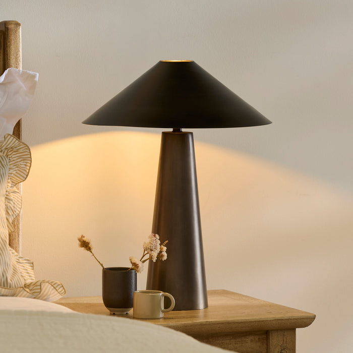Brockhill 51cm Metal Table Lamp - Bronze - Laura James