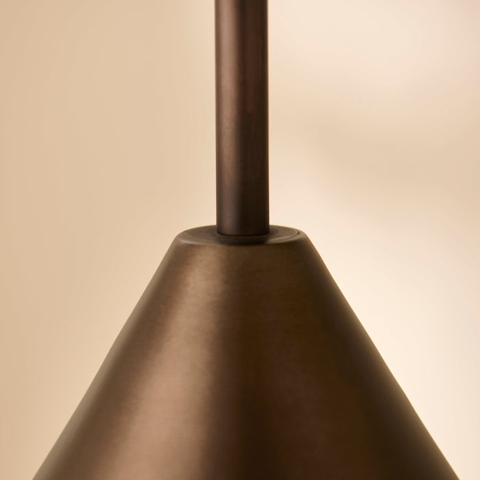 Brockhill Small Metal Pendant Light - Bronze - Laura James