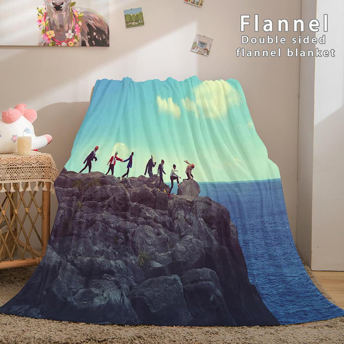 BTS Butter Bangtan Boys Flannel Fleece Blanket - EBuycos