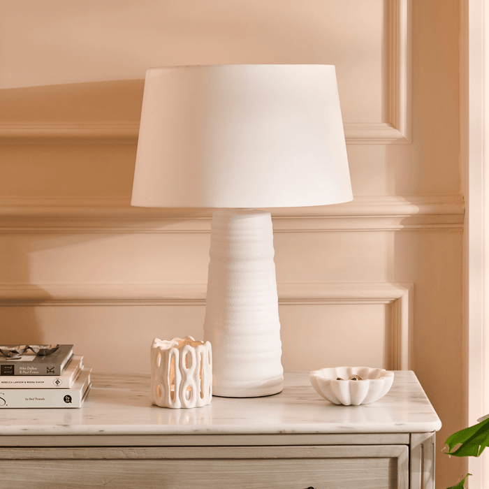 Burleigh 43cm Ceramic Table Lamp Base - White