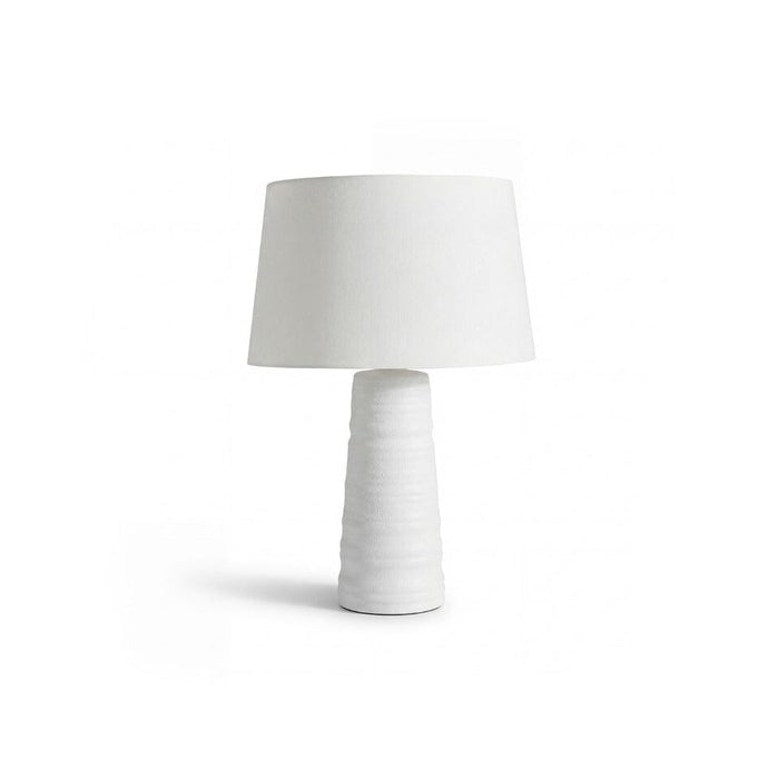 Burleigh 43cm Ceramic Table Lamp Base - White - Laura James